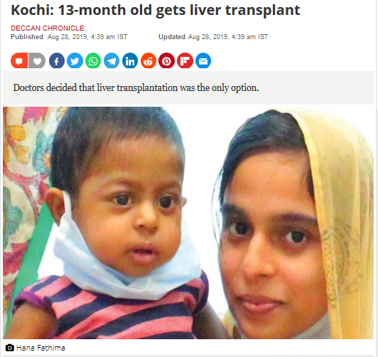 Rare liver transplant saves 13-month-old baby’s life